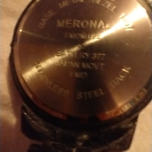 Men's black merona watch - Picture 4 of 7